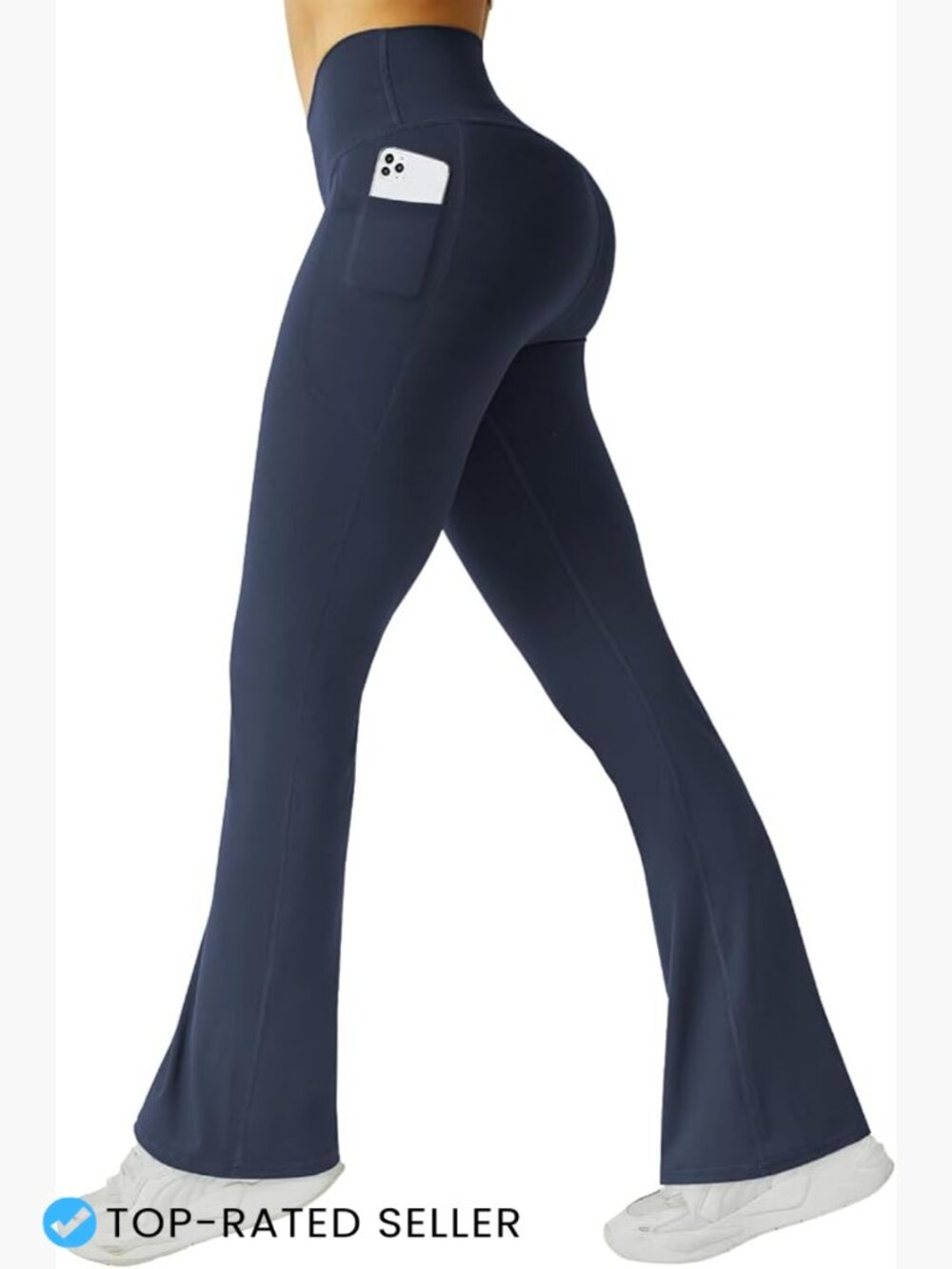 High Waist Flared Yoga Pants with Pockets Buttery Soft 4-Way Stretch Bootcut